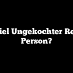 Wie Viel Ungekochter Reis Pro Person?